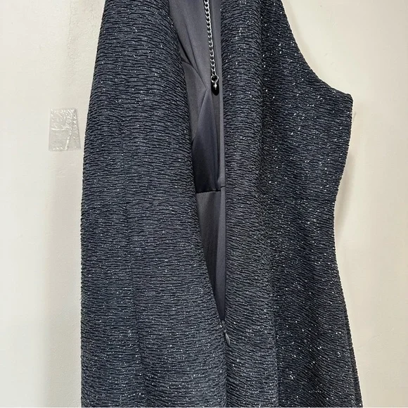 Eliza J Fukuro Textured Glitter Sheath Dress, women’s size 12 - Picture 7 of 10